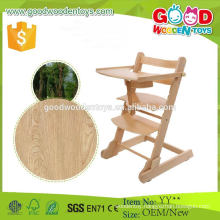 EU Market Popular Type Wooden High Chair for Baby Sitting